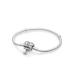 Elegant Customizable Jewelry - S925 Sterling Silver Charm Bracelet.