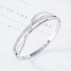 Titanium Steel Bracelet, Gold plated, 3 tones.