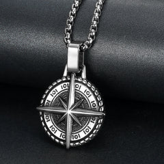 European And American Vintage Stainless Steel Cross Necklace Jewelry