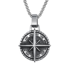 European And American Vintage Stainless Steel Cross Necklace Jewelry