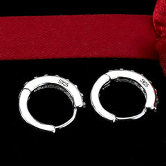 Aveline Diamond Hoop Earrings – Gold Plated S925 Sterling Silver Elegant Hoops