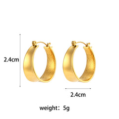 Aurora Textured Gold Hoop Earrings