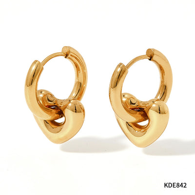 Elara Chunky Hoop Earrings – Heart, Star & Moon Stainless Steel Gold Plated
