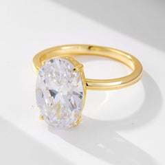 Luxury Gold Zircon Ring Set-Micro Pave Stackable Bands.
