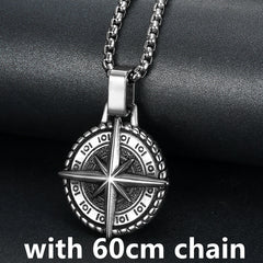 European And American Vintage Stainless Steel Cross Necklace Jewelry